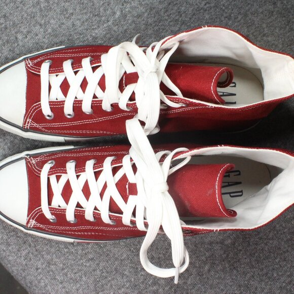 Gap Mens World Class High Top Sneakers, Royal Red Maroon Clay, Men's Size 11.5 - Picture 14 of 15